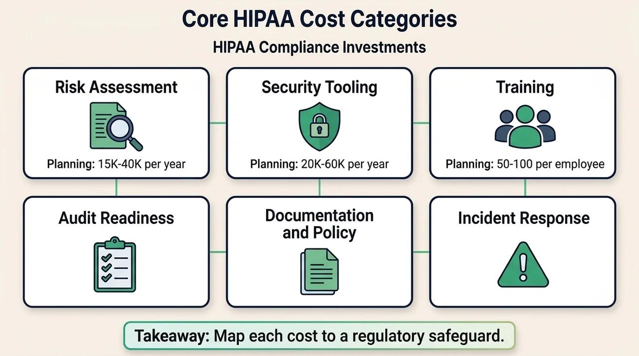 Core Cost Categories in HIPAA Compliance
