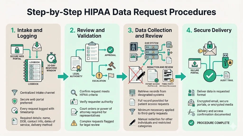 Step-by-Step HIPAA Data Request Procedures