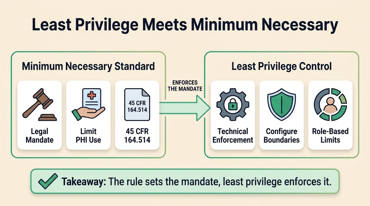 The Connection Between Least Privilege and the Minimum Necessary Standard