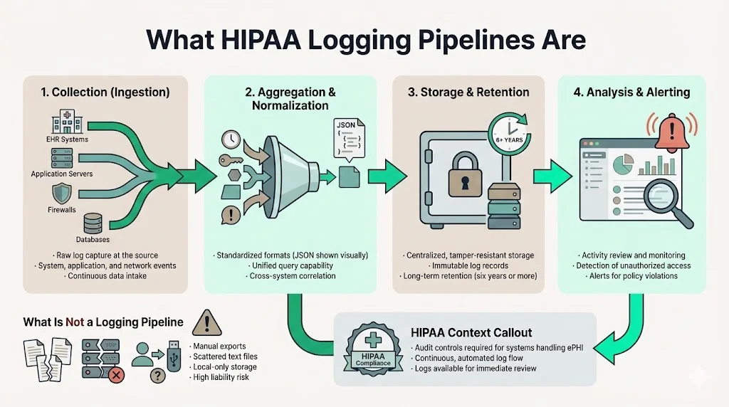 What HIPAA Logging Pipelines Are