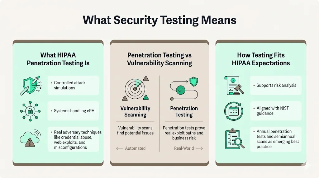 What testing means
