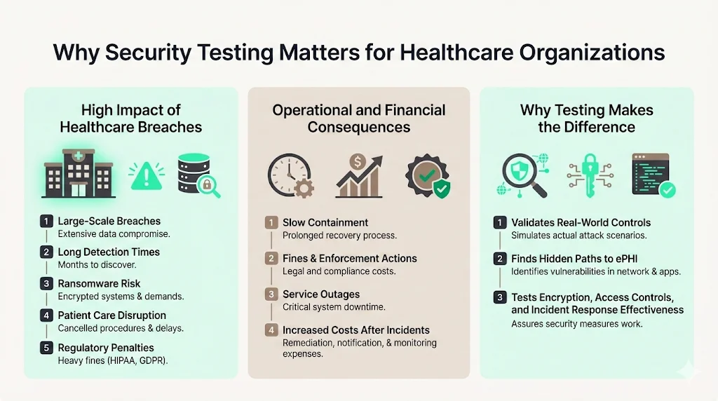 Why security testing matters for healthcare organizations