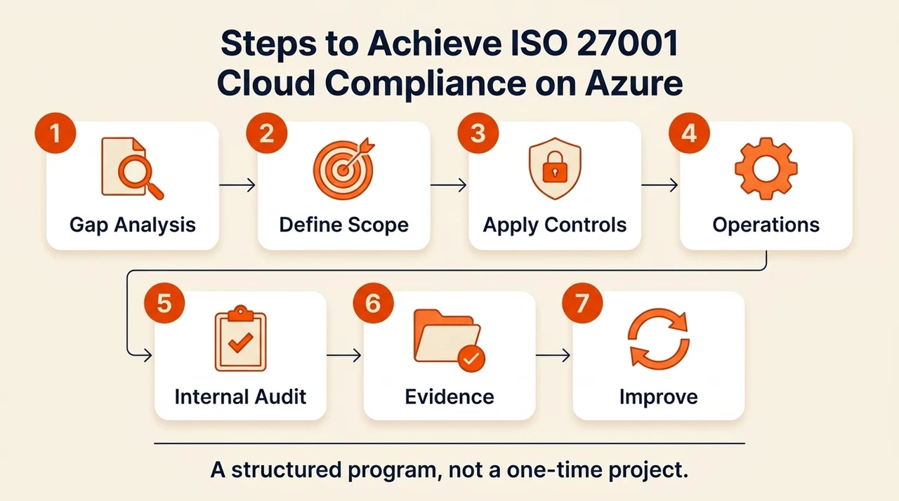 Steps to Achieve ISO 27001 Cloud Compliance on Azure