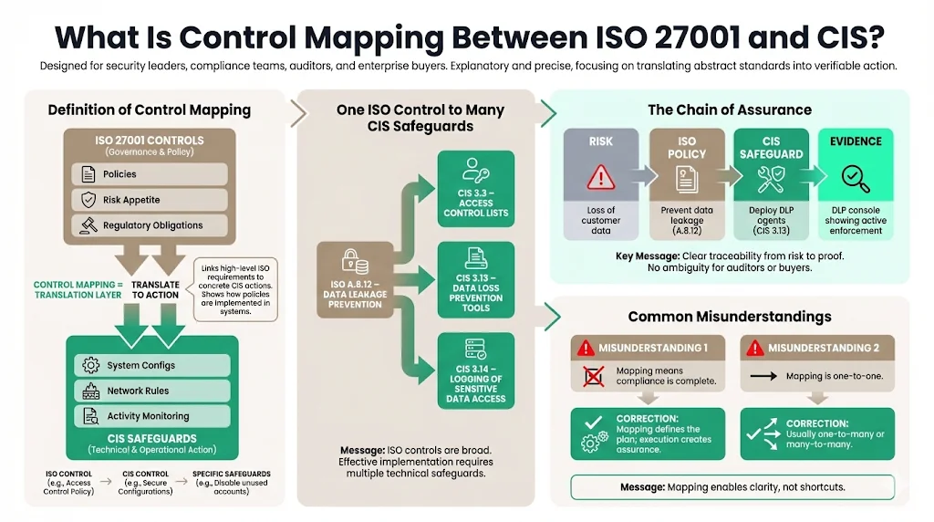 What Is Control Mapping Between ISO 27001 and CIS?