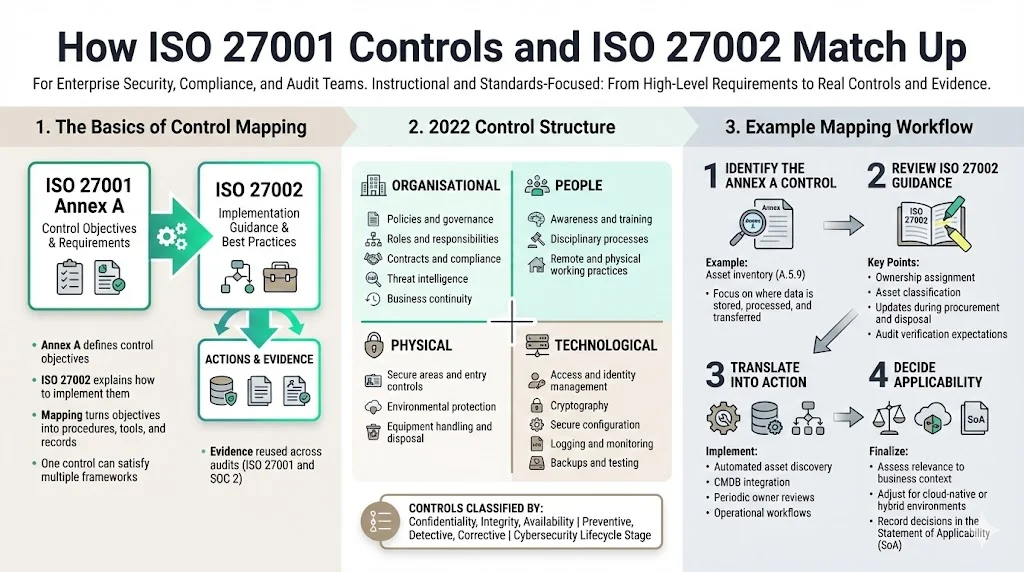 How ISO 27001 Controls and ISO 27002 Match Up