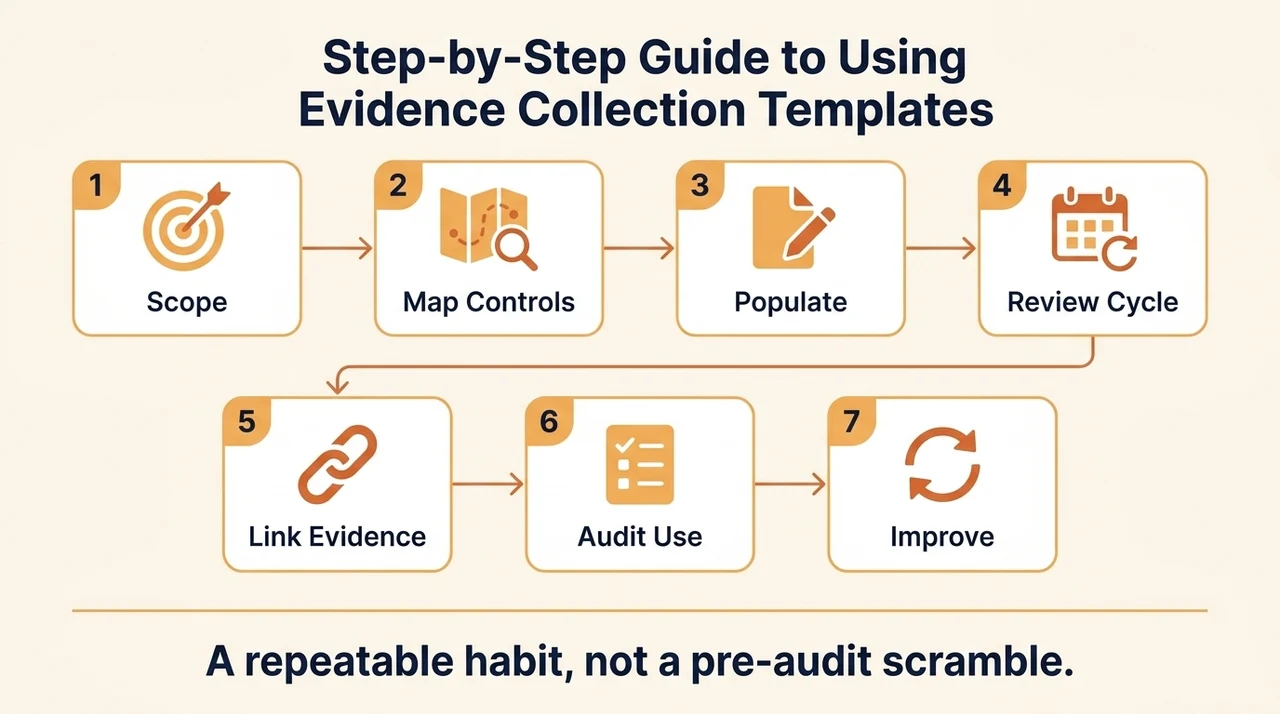 Step-by-Step Guide to Using Evidence Collection Templates