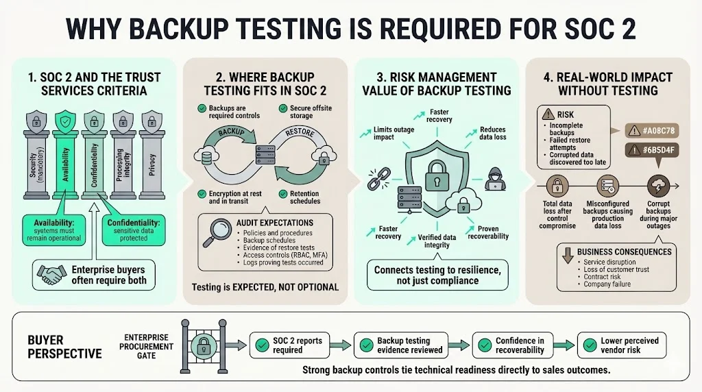Why Backup Testing Is Required for SOC 2