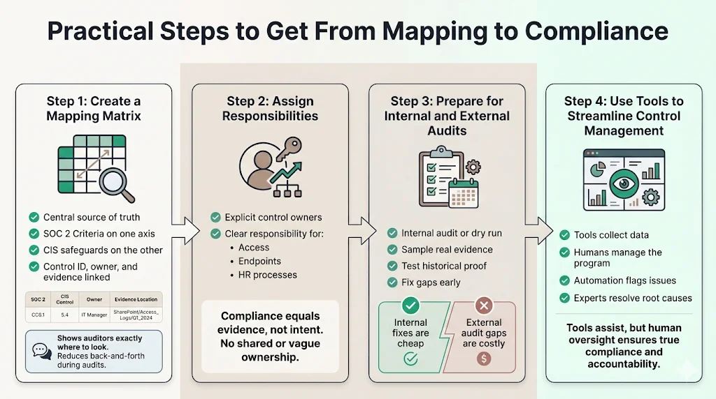Practical Steps to Get From Mapping to Compliance