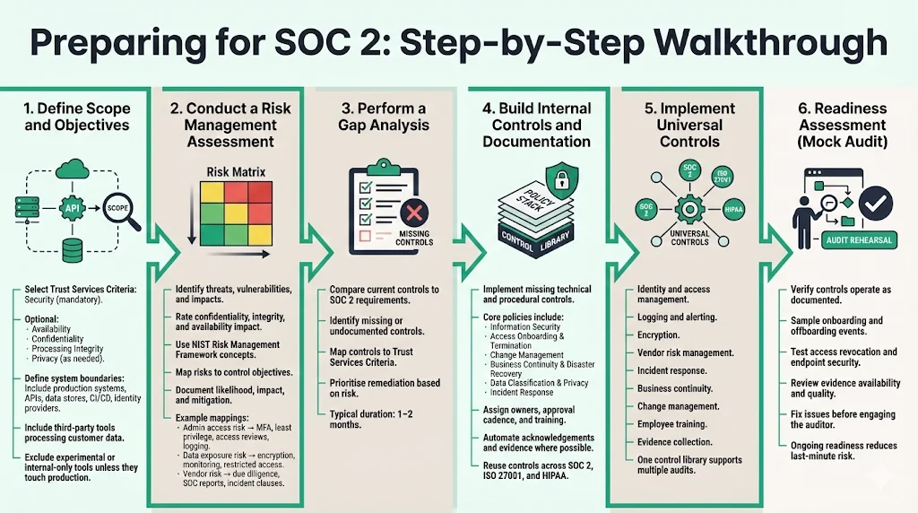 Preparing for SOC 2: Step‑by‑Step Walkthrough
