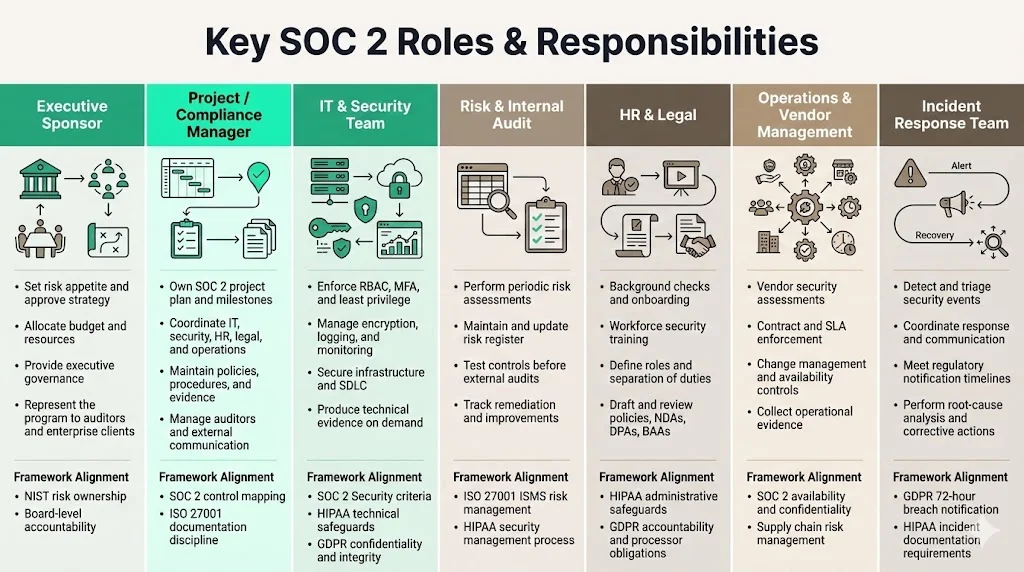 Key SOC 2 Roles & Responsibilities