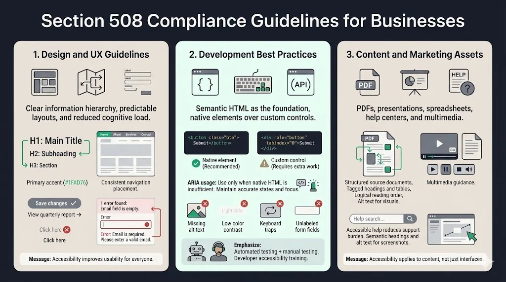 Section 508 Compliance Guidelines for Businesses