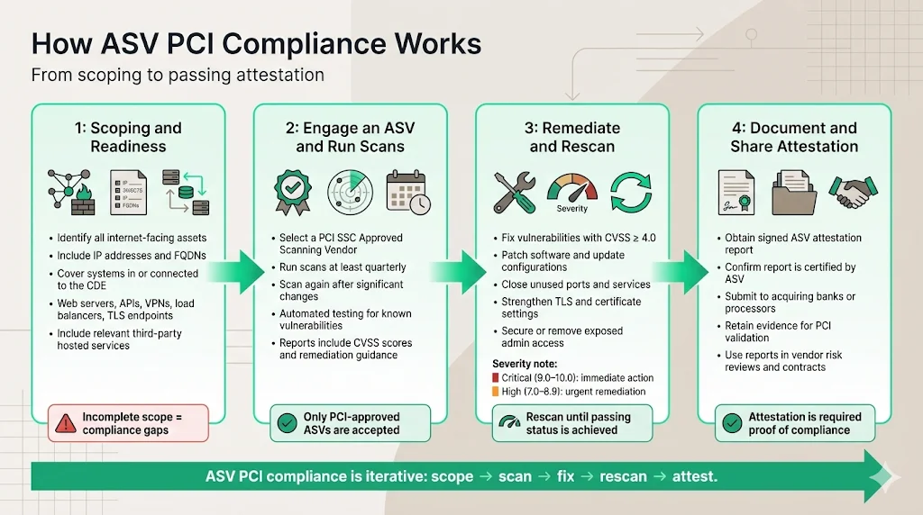 How the process works — implementing ASV PCI compliance in your company