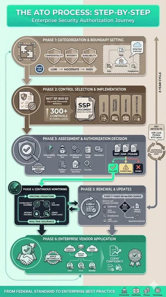 The ATO process: step-by-step for enterprise-vendor context