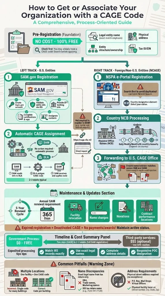 How to Get or Associate Your Organisation with a CAGE Code
