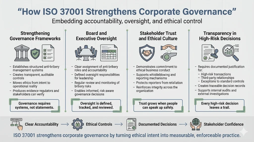 How ISO 37001 Supports Corporate Governance