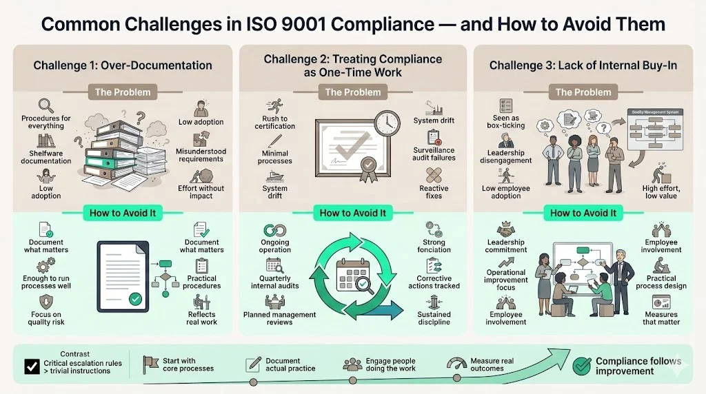 Common Challenges in ISO 9001 Compliance
