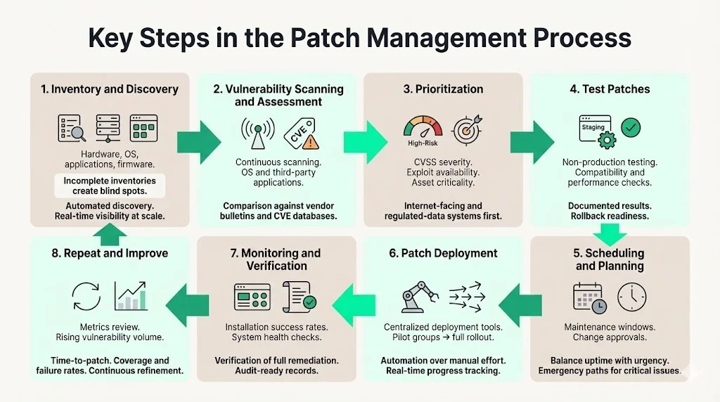 Key Steps in the Patch Management Process