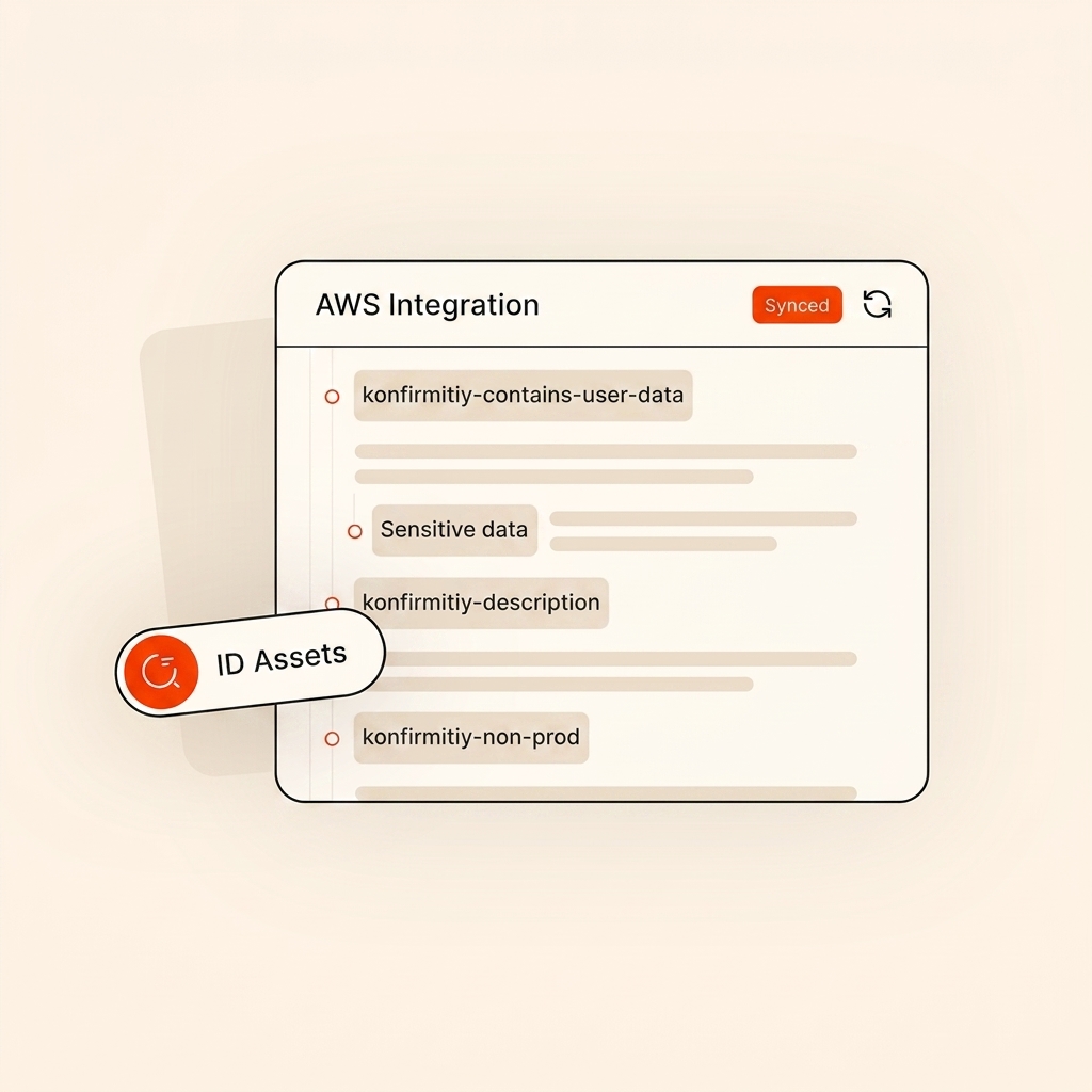 AWS integration panel auto-populating cloud assets